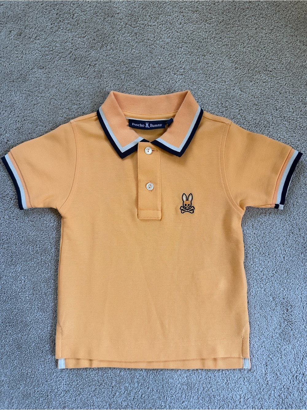 Psycho Bunny Kingburry Pique Boy’s Polo Shirt Size 2T